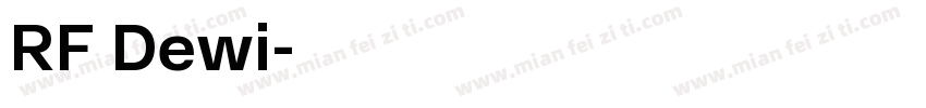 RF Dewi字体转换
